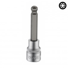 ΚΑΡΥΔΆΚΙ ΜΑΚΡΎ ALLEN 5mm ΣΦΑΙΡΙΚΌ 1/2" FORCE 34524005